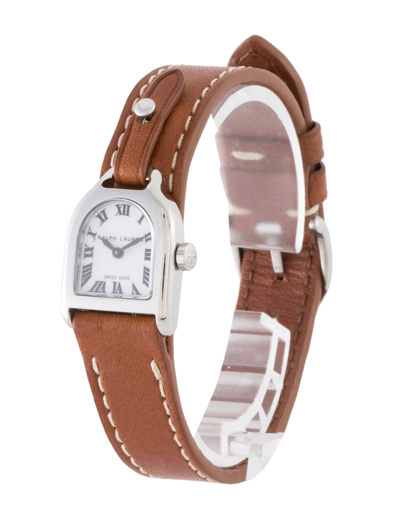 Ralph Lauren Steel Mini Stirrup Watch