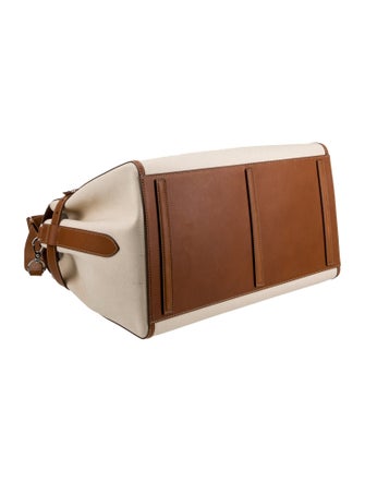 Ralph Lauren Purple Label Bedford Calfskin-Trim Canvas Duffel