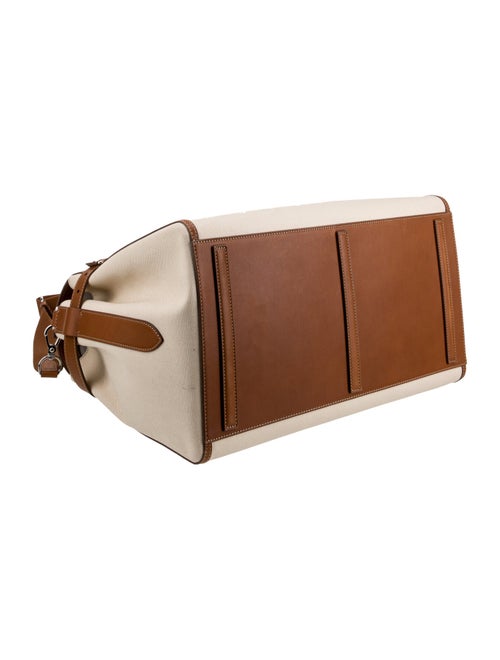 Ralph Lauren Purple Label Bedford Calfskin-Trim Canvas Duffel