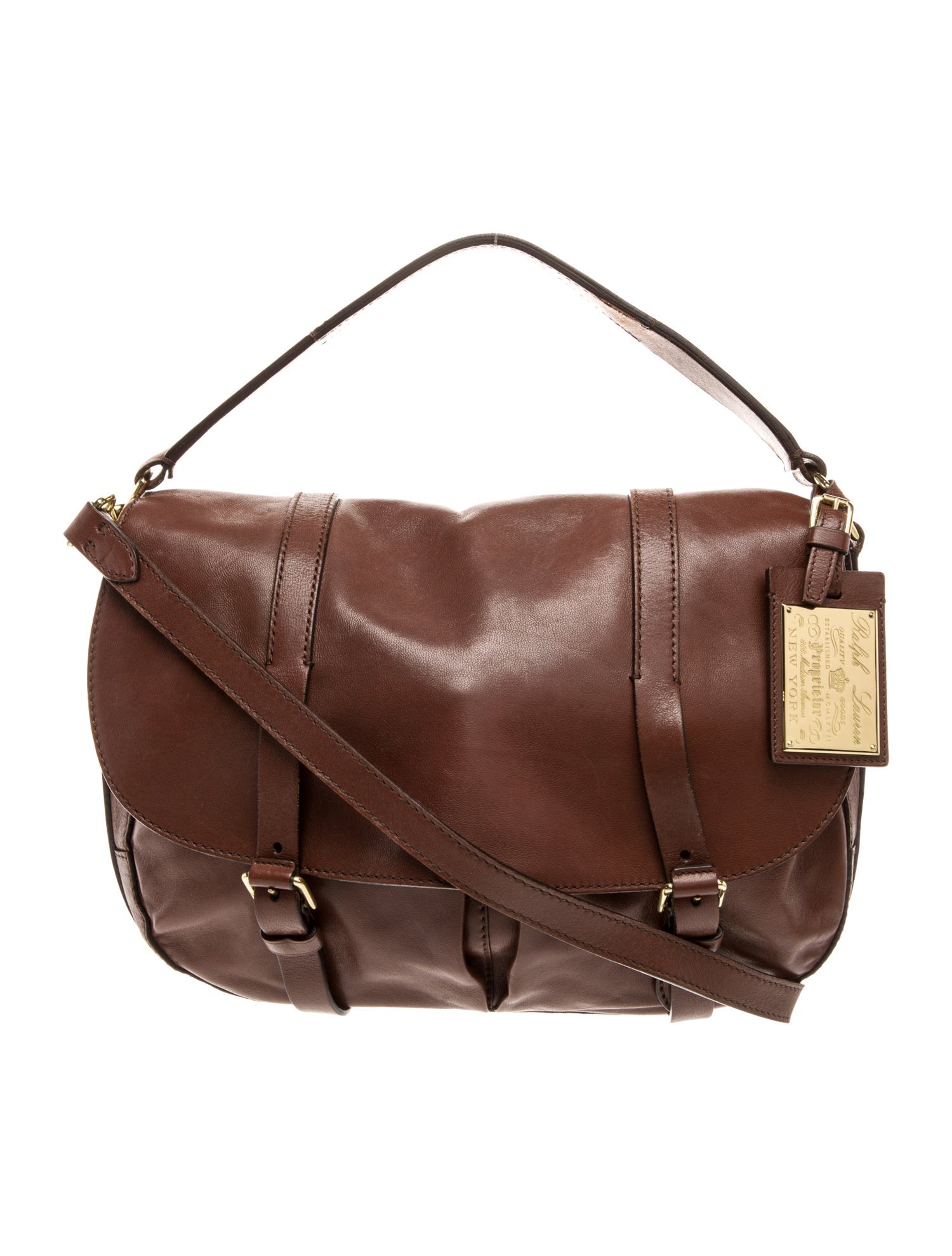 Ralph Lauren Leather Top Handle Bag