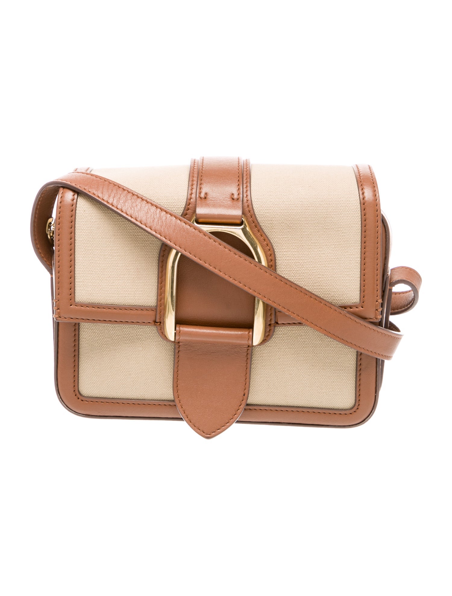 Ralph Lauren Canvas Welington Canvas Crossbody Bag Mini