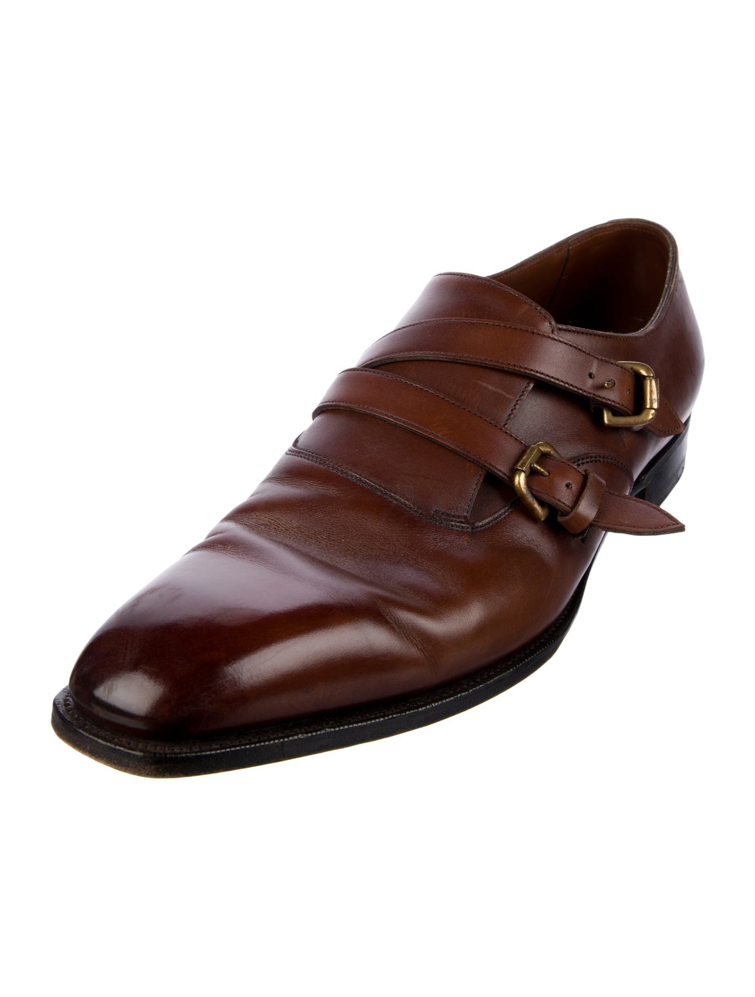 Ralph Lauren Leather Monk Straps