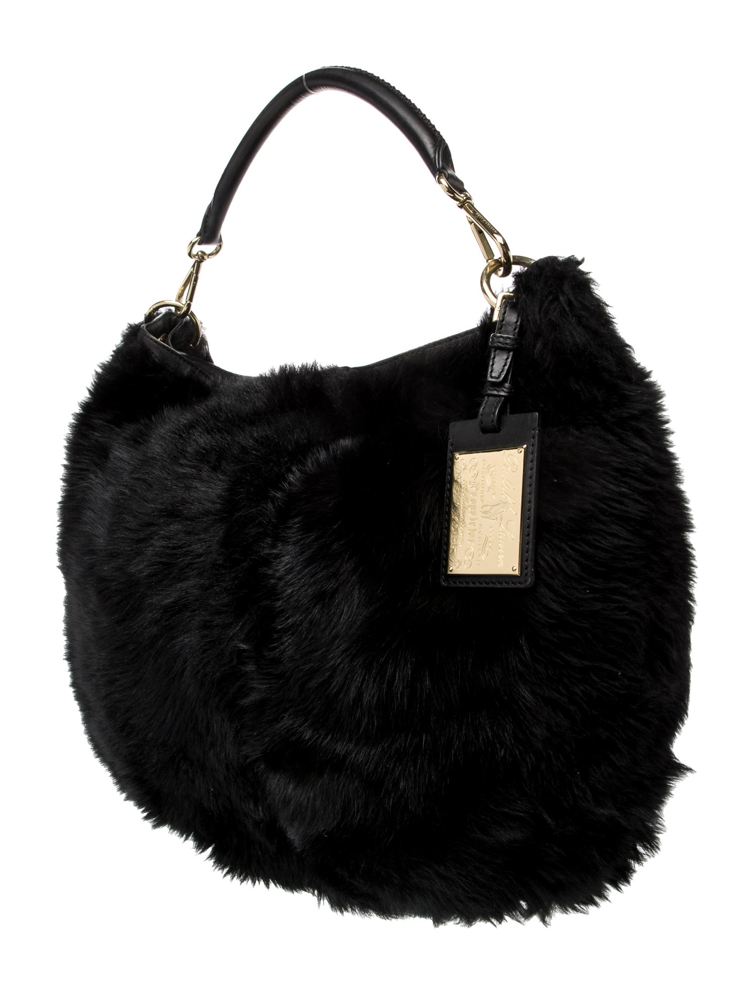 Ralph Lauren Fur Top Handle Bag