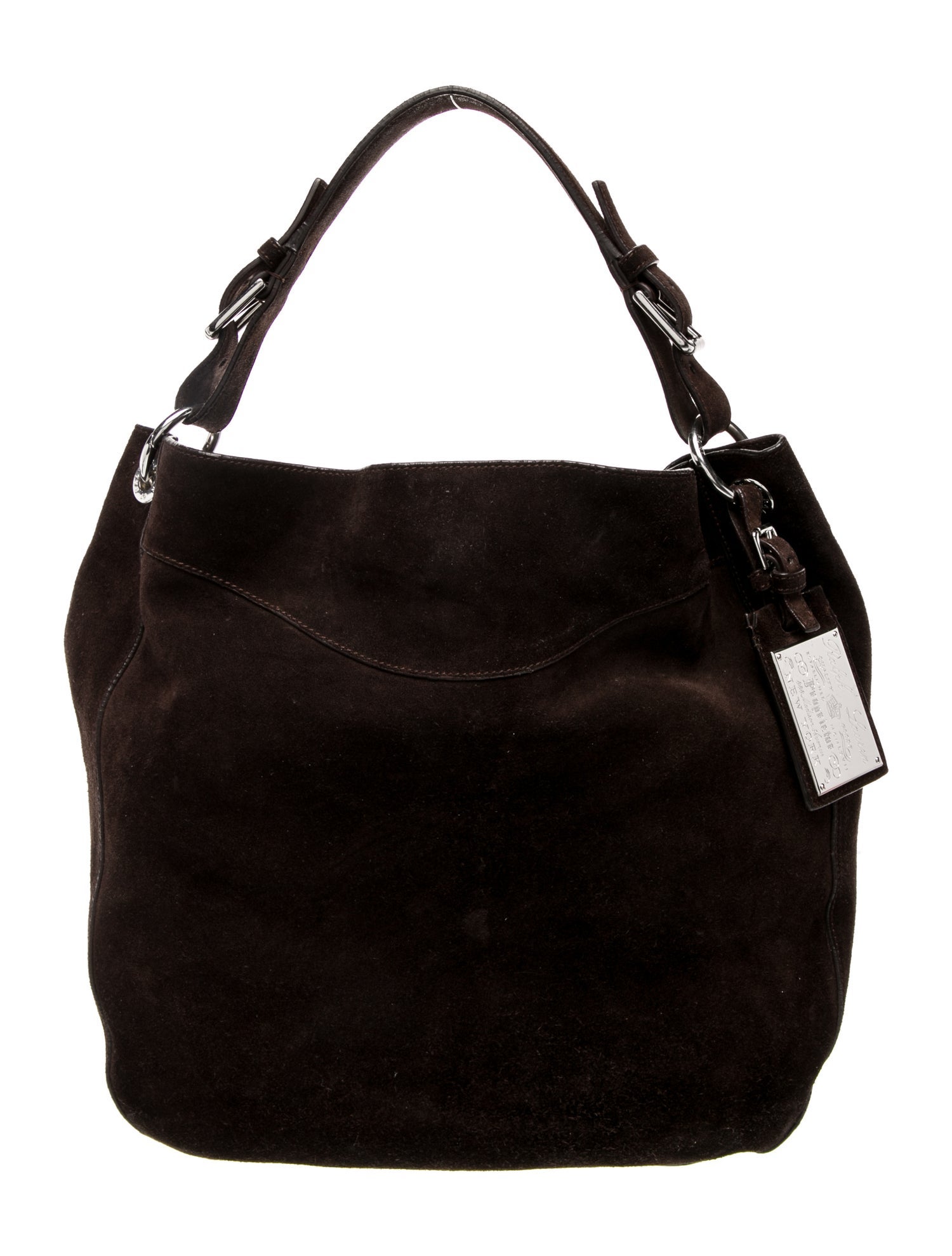 Ralph Lauren Suede Top Handle Bag