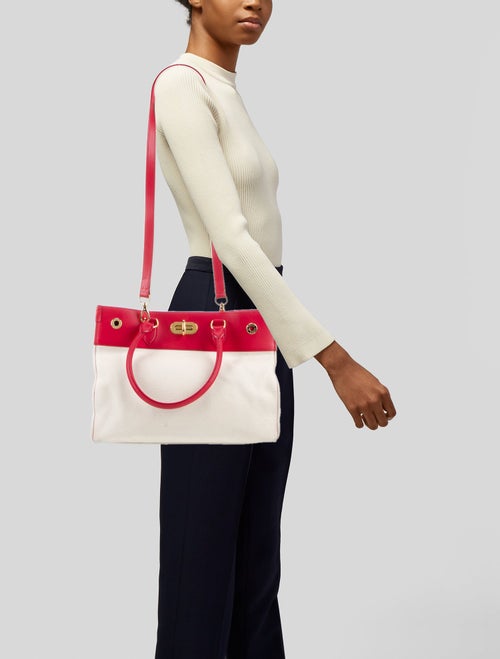 Ralph Lauren Canvas Top Handle Bag