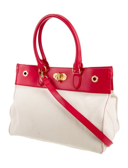 Ralph Lauren Canvas Top Handle Bag