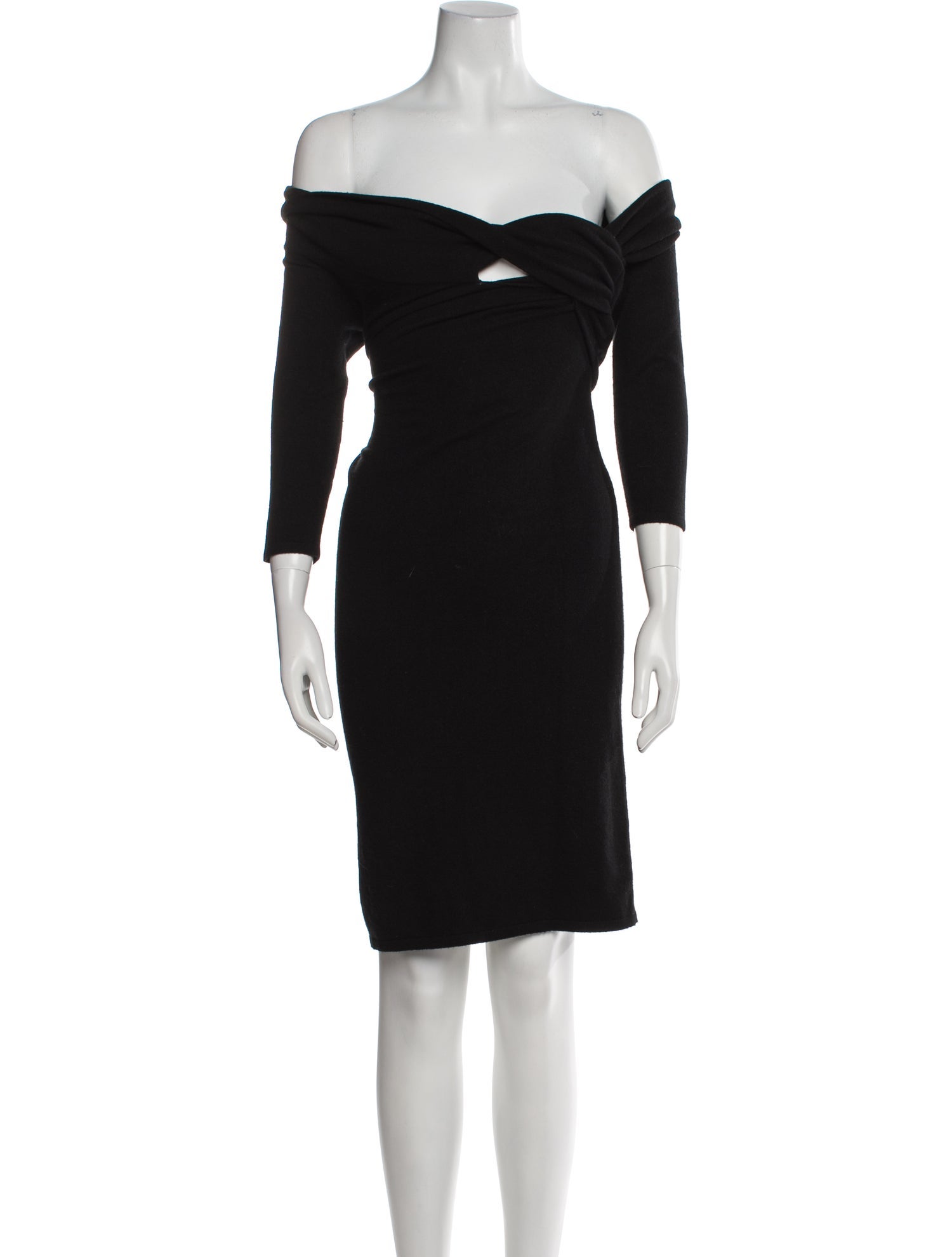Ralph Lauren Black Label Cashmere Knee-Length Dress