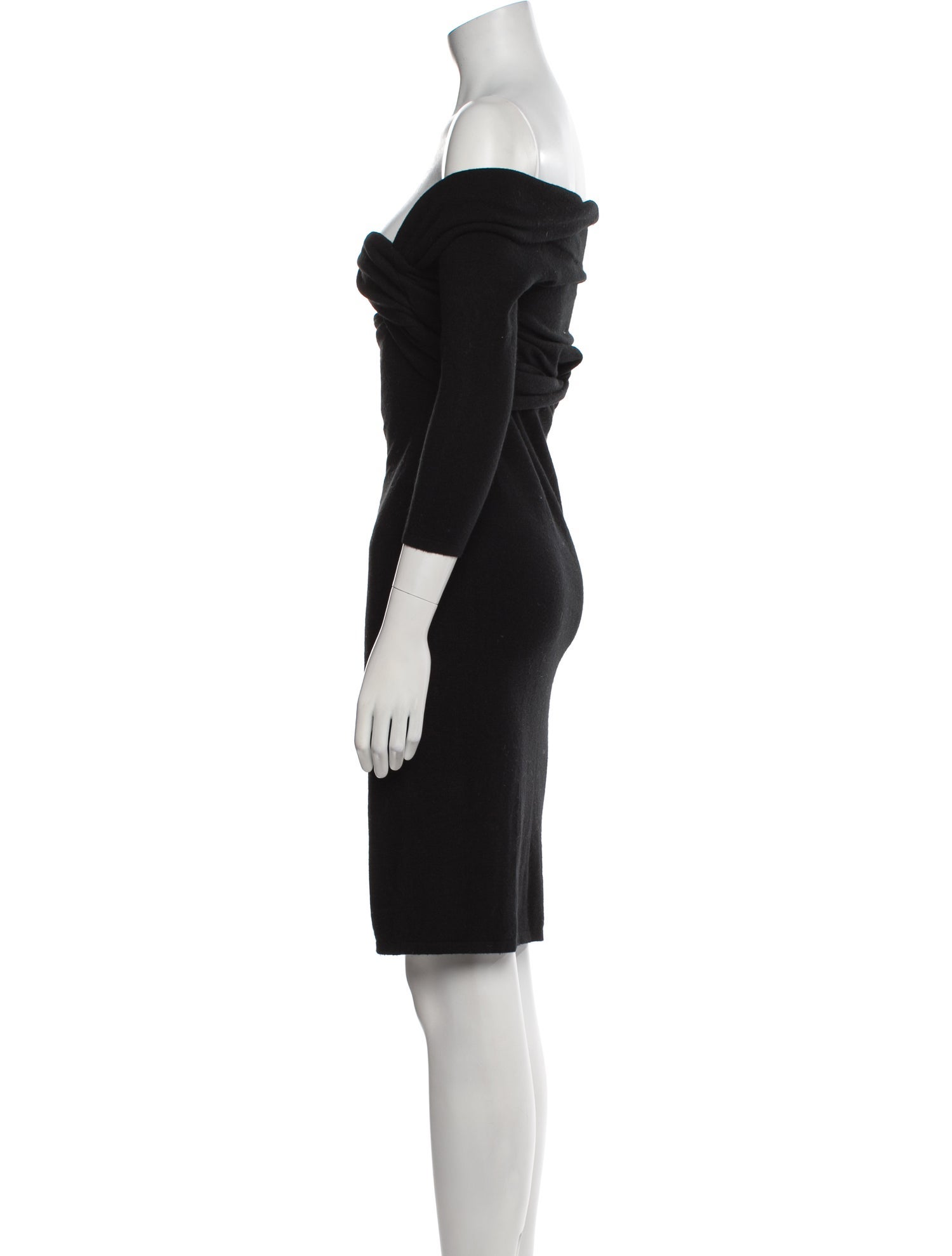 Ralph Lauren Black Label Cashmere Knee-Length Dress