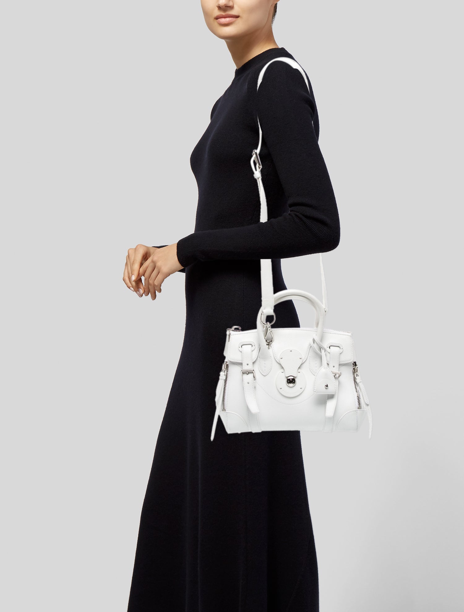 Ralph Lauren Leather Top Handle Bag