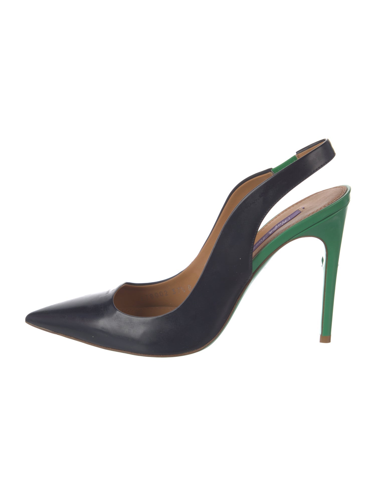 Ralph Lauren Leather Slingback Pumps