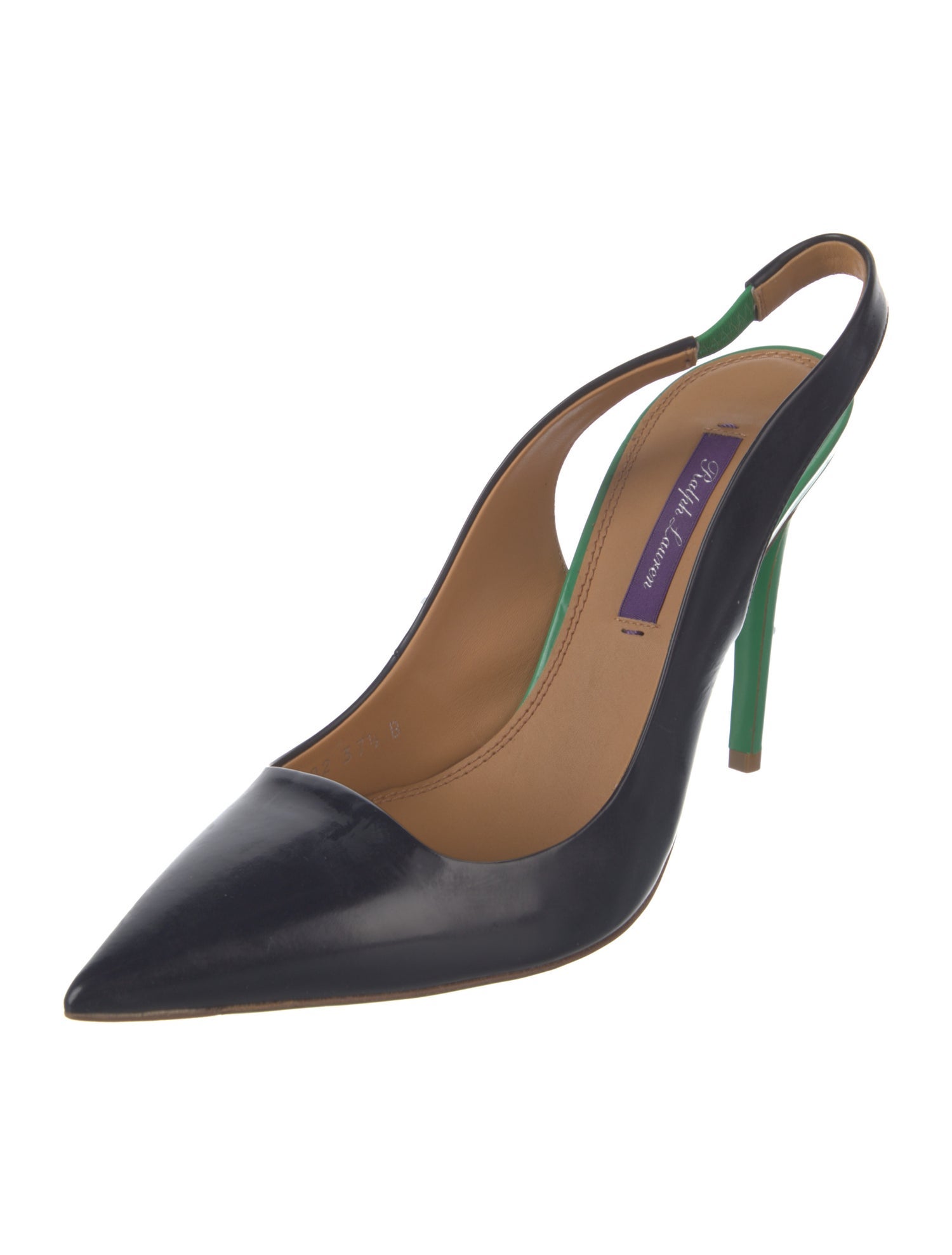 Ralph Lauren Leather Slingback Pumps