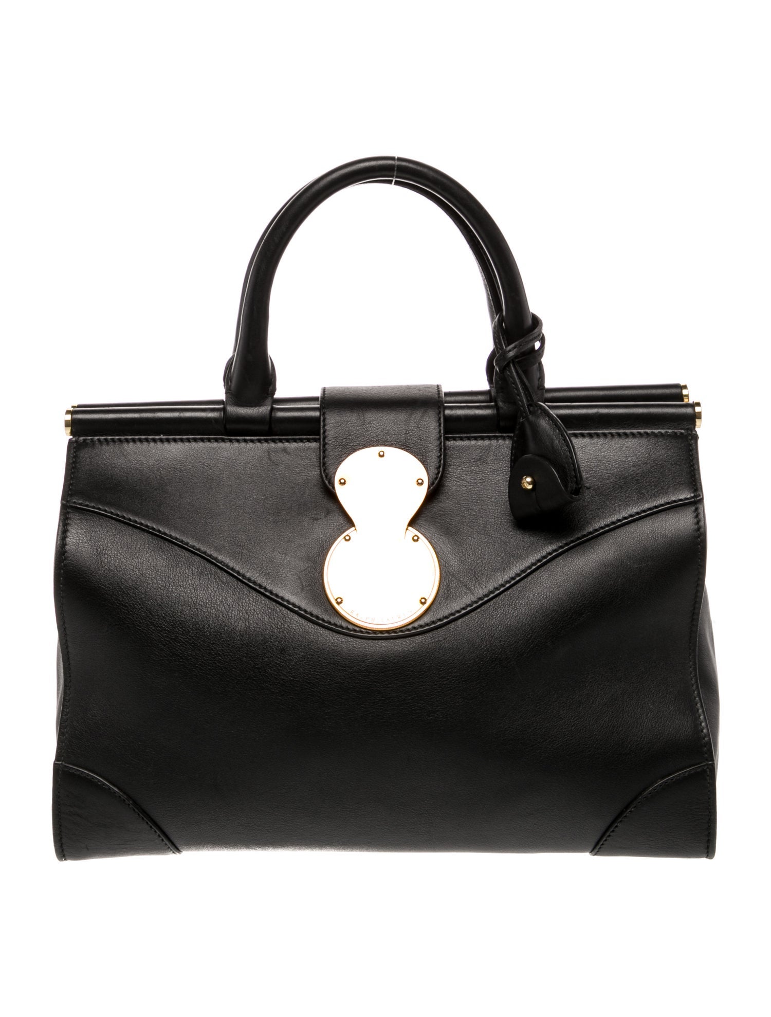 Ralph Lauren Leather Top Handle Bag