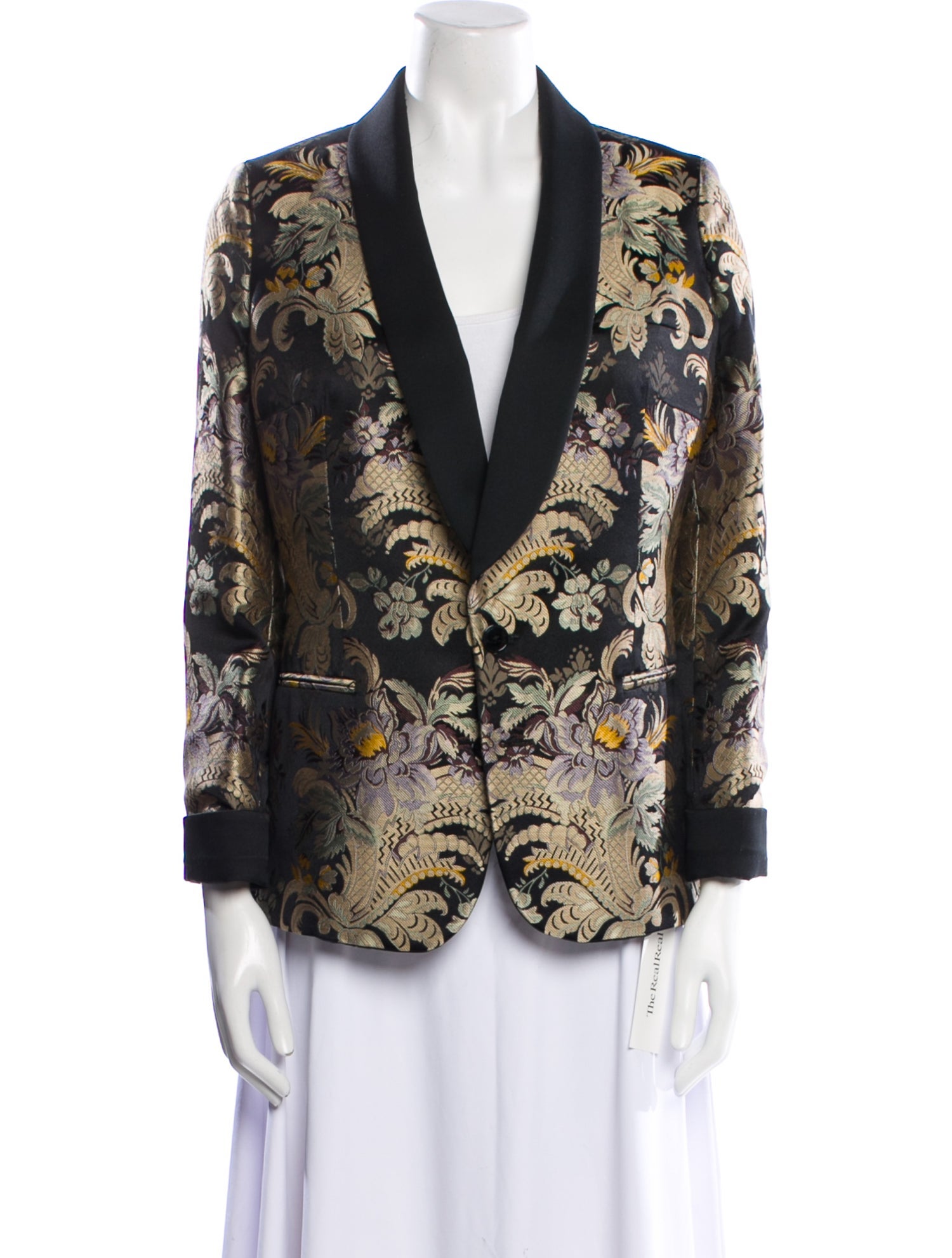 Ralph Lauren Collection Silk Paisley Print Blazer