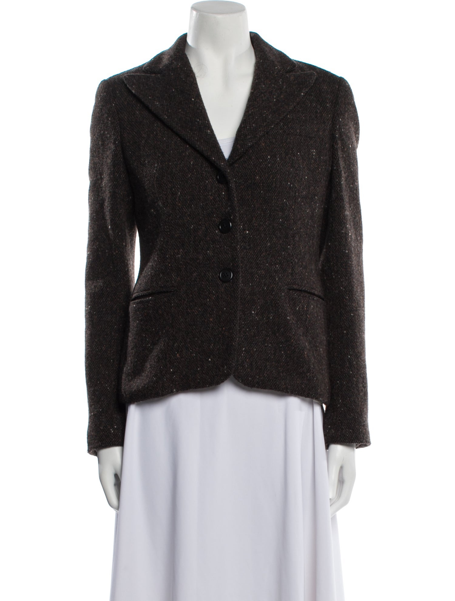 Ralph Lauren Wool Tweed Pattern Blazer