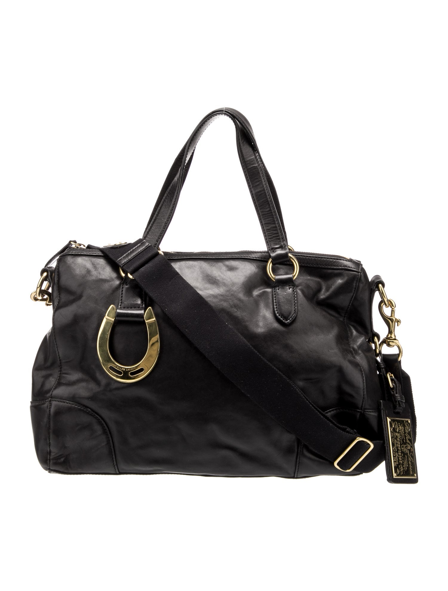 Ralph Lauren Leather Top Handle Bag