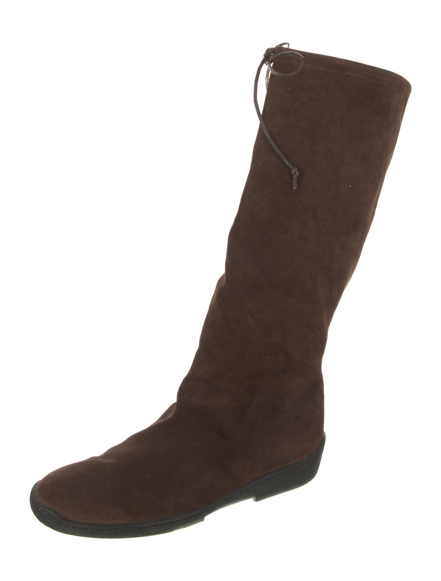 Ralph Lauren Suede Leather Trim Embellishment Boots