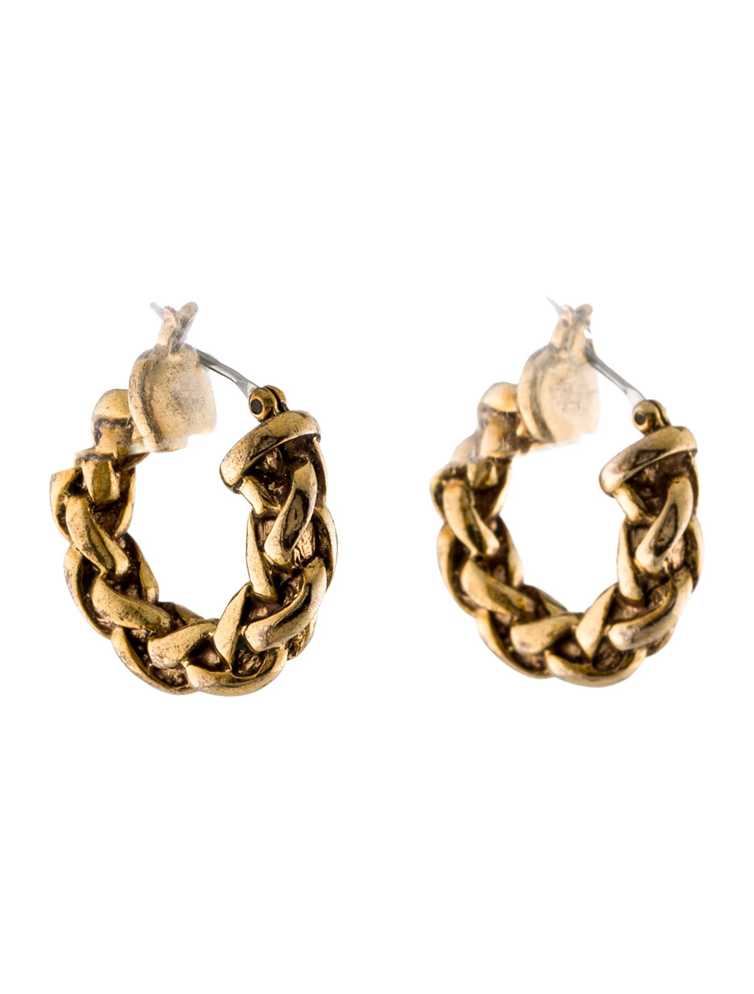Ralph Lauren Chain Link Hoop Earrings