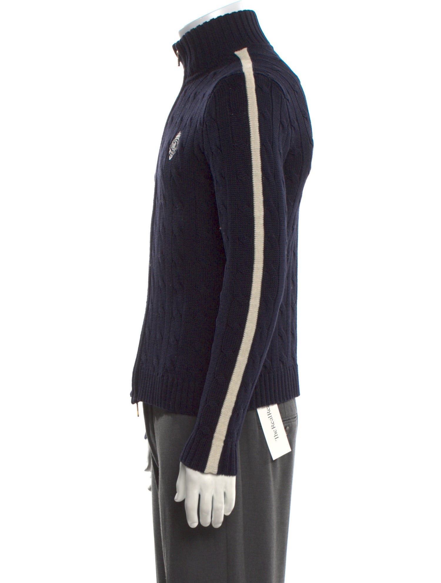 Ralph Lauren Mock Neck Long Sleeve Cardigan