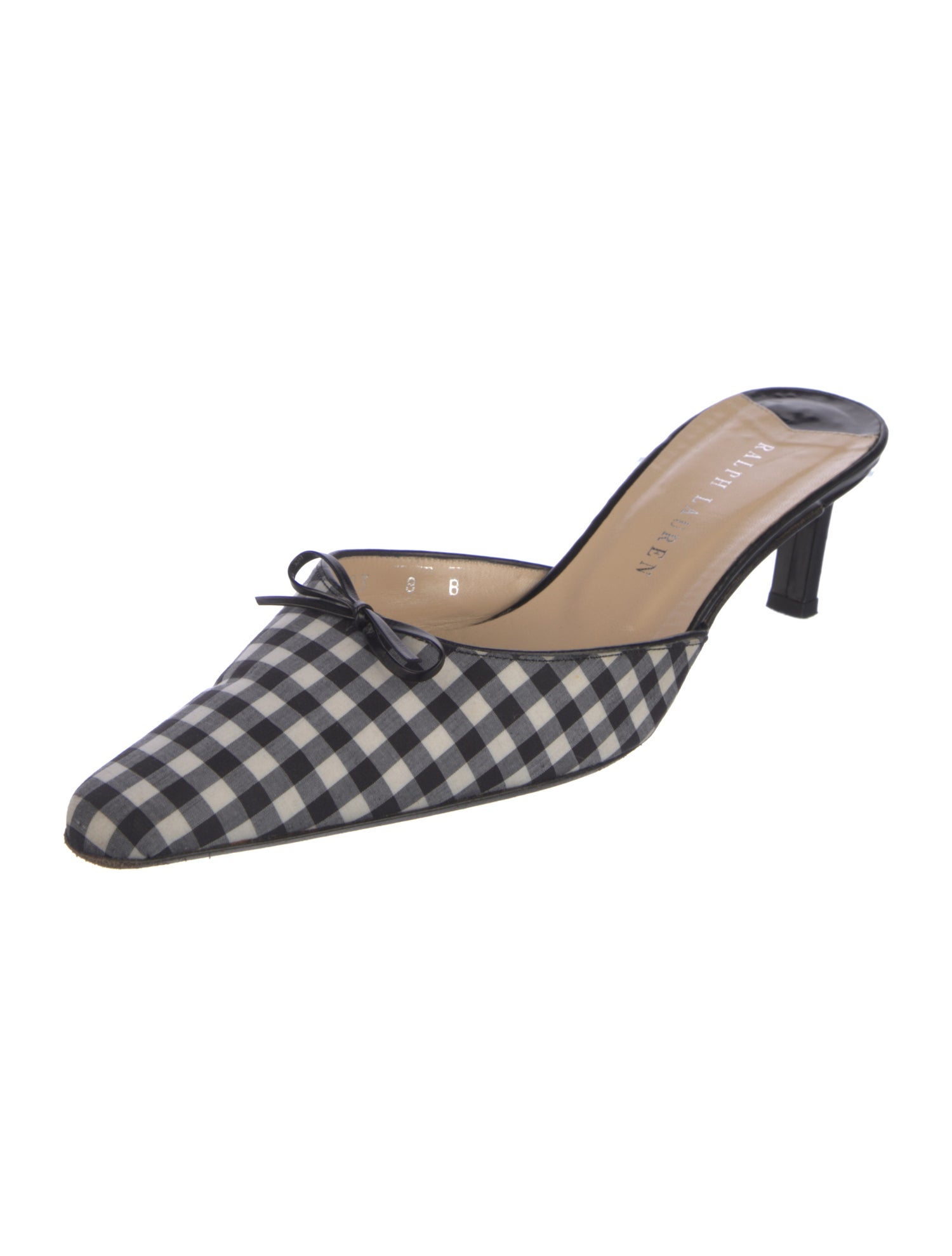 Ralph Lauren Printed Bow Accents Mules