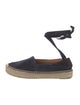 Ralph Lauren Purple Label Suede Embroidered Accent Espadrilles