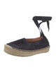Ralph Lauren Purple Label Suede Embroidered Accent Espadrilles