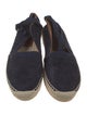 Ralph Lauren Purple Label Suede Embroidered Accent Espadrilles