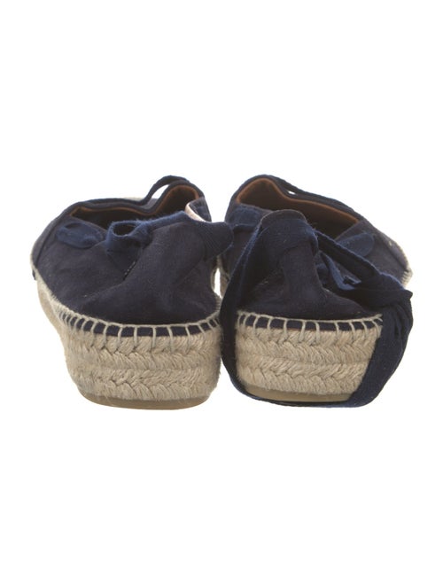 Ralph Lauren Purple Label Suede Embroidered Accent Espadrilles