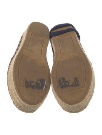 Ralph Lauren Purple Label Suede Embroidered Accent Espadrilles