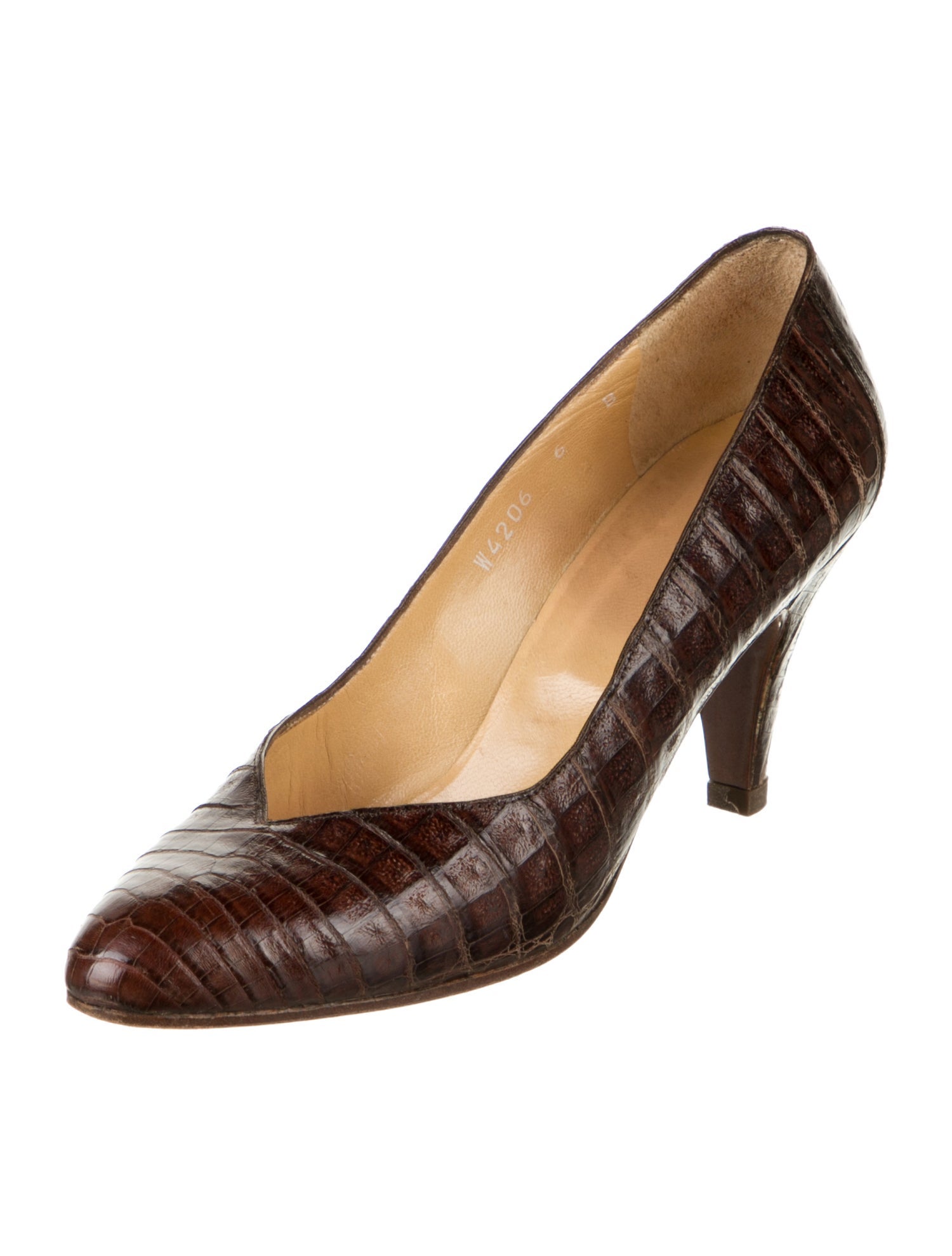Ralph Lauren Leather Printed Pumps