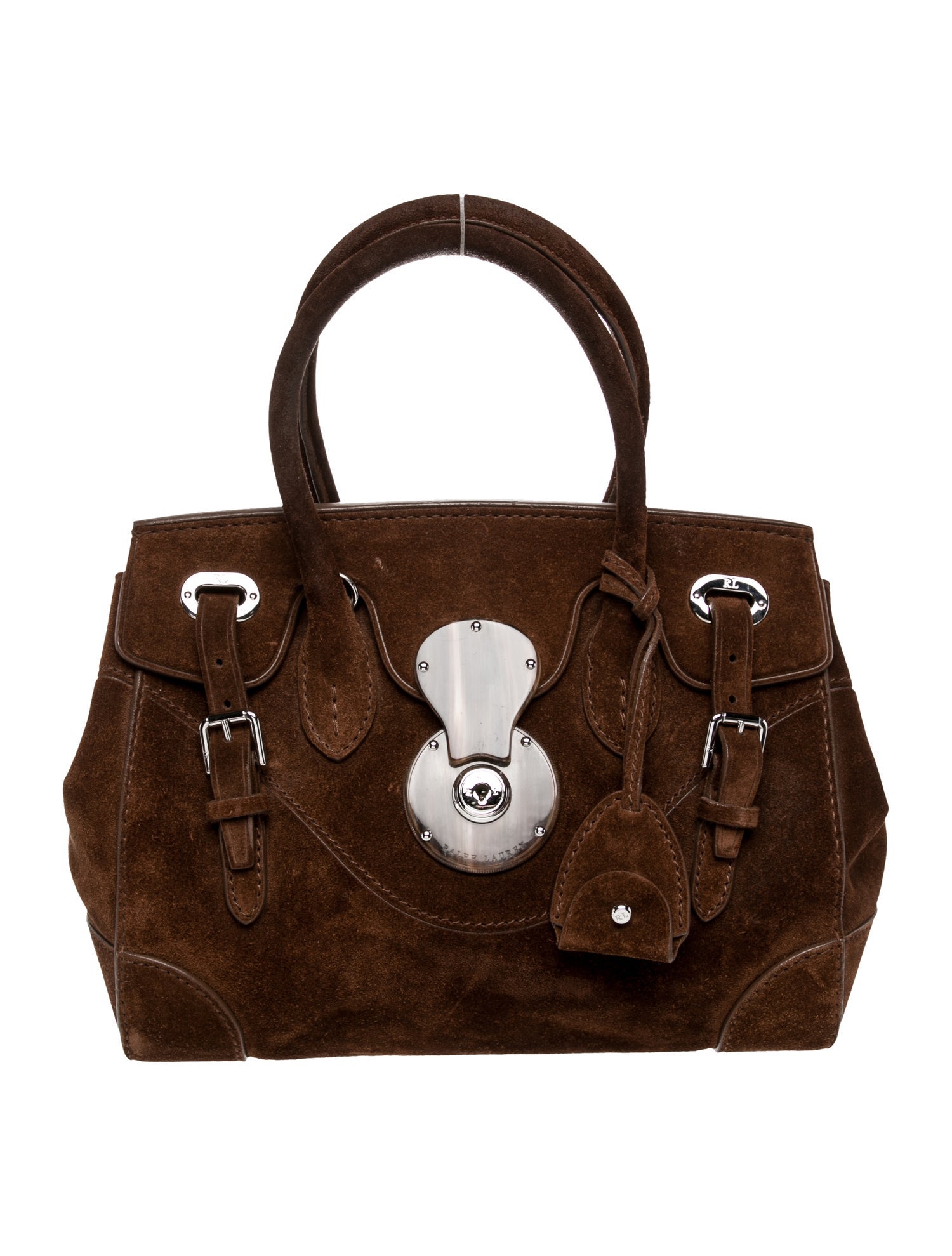 Ralph Lauren Suede Top Handle Bag