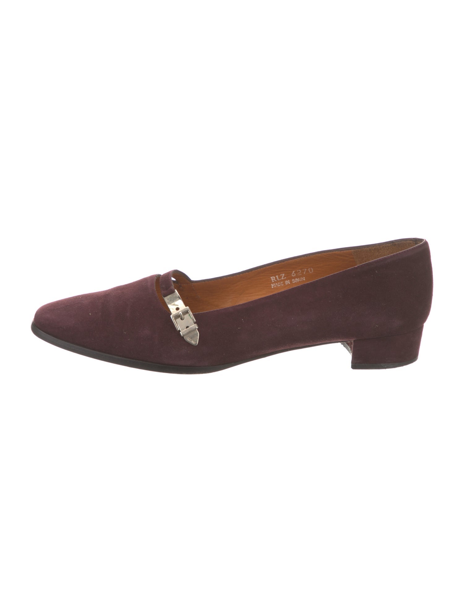 Ralph Lauren Suede Mary Jane Flats