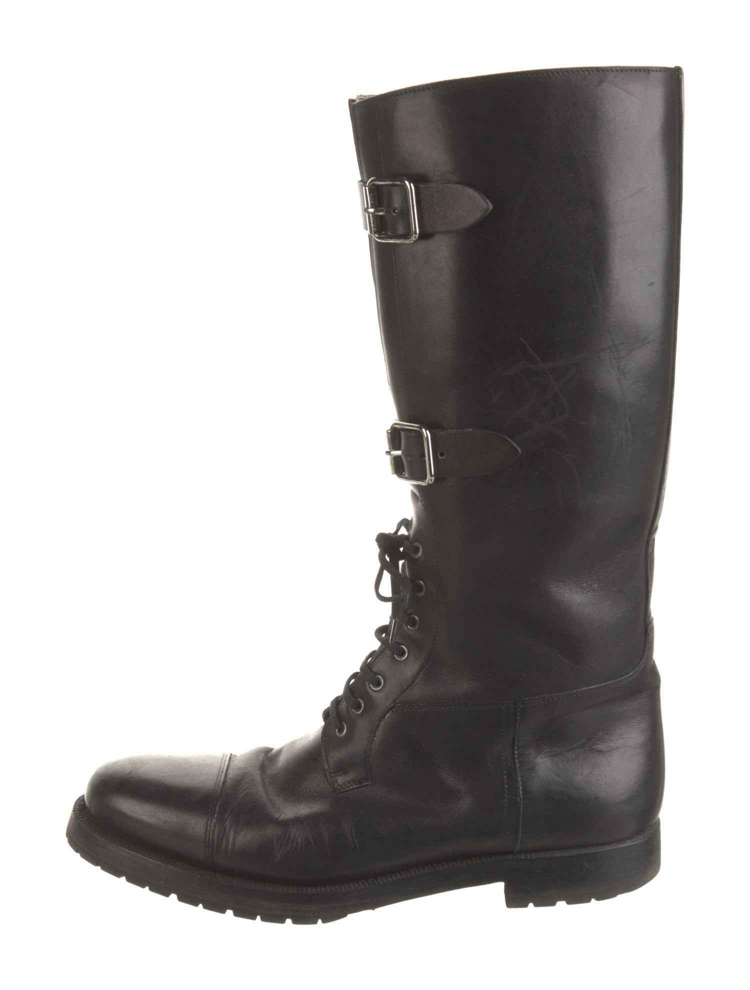 Ralph Lauren Leather Combat Boots