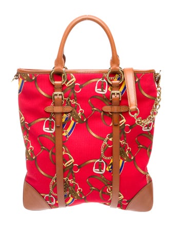 Ralph Lauren Canvas Top Handle Bag