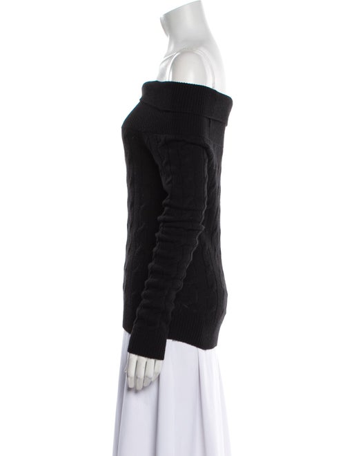 Ralph Lauren Collection Cashmere Off-The-Shoulder Sweater