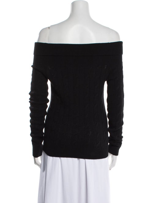Ralph Lauren Collection Cashmere Off-The-Shoulder Sweater