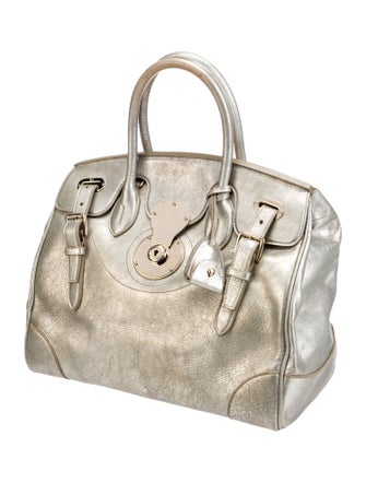 Ralph Lauren Leather Top Handle Bag