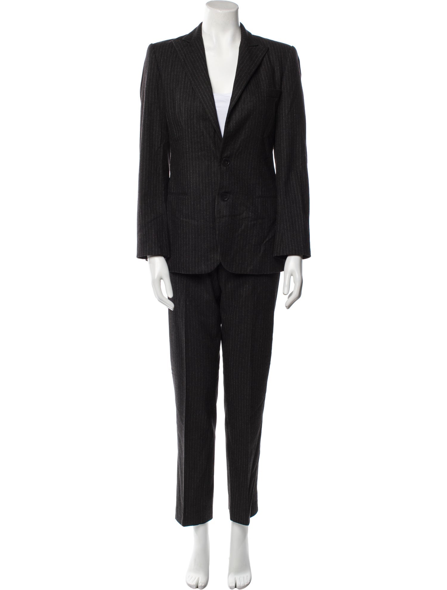 Ralph Lauren Wool Striped Pantsuit
