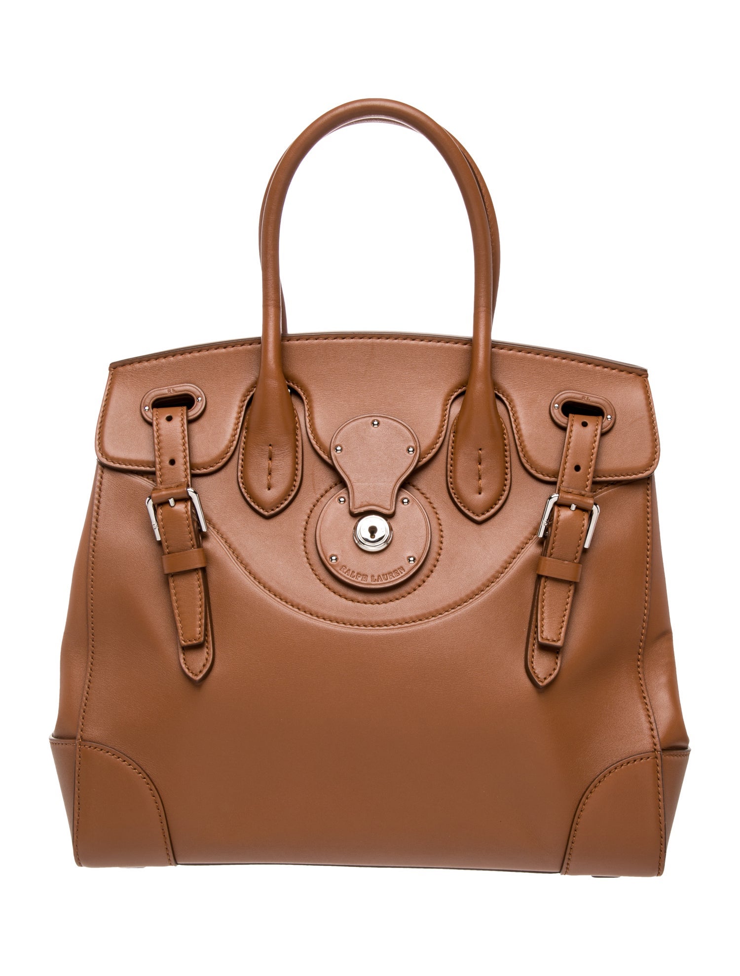 Ralph Lauren Leather Top Handle Bag