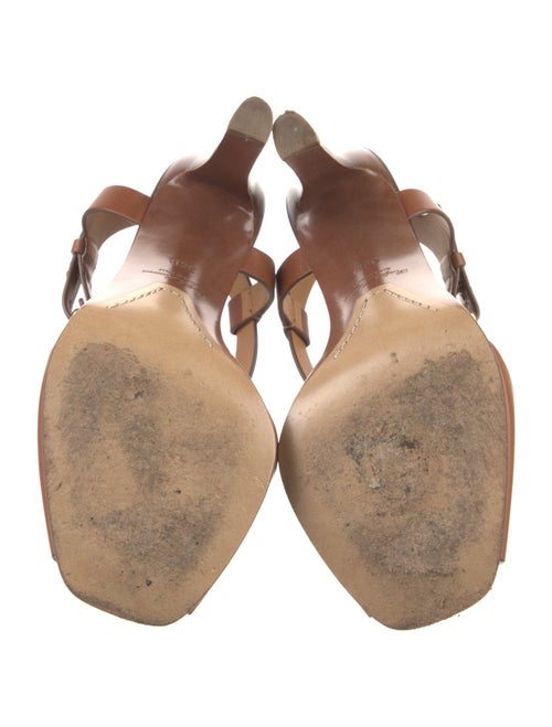 Ralph Lauren Leather T-Strap Sandals