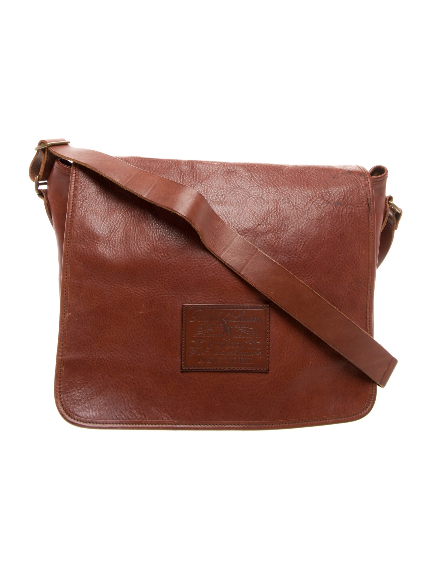 Ralph Lauren Leather Messenger Bag