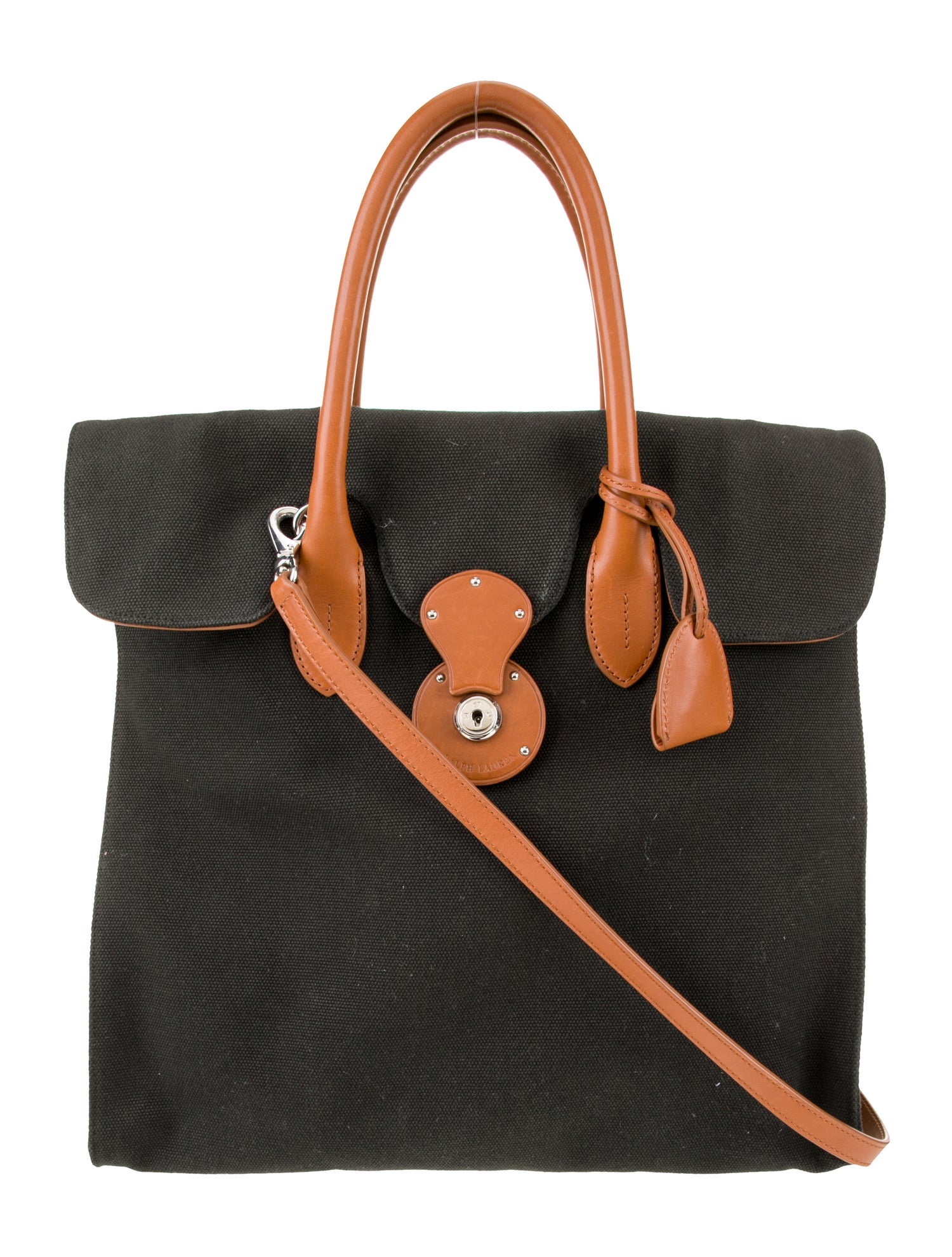 Ralph Lauren Canvas Top Handle Bag