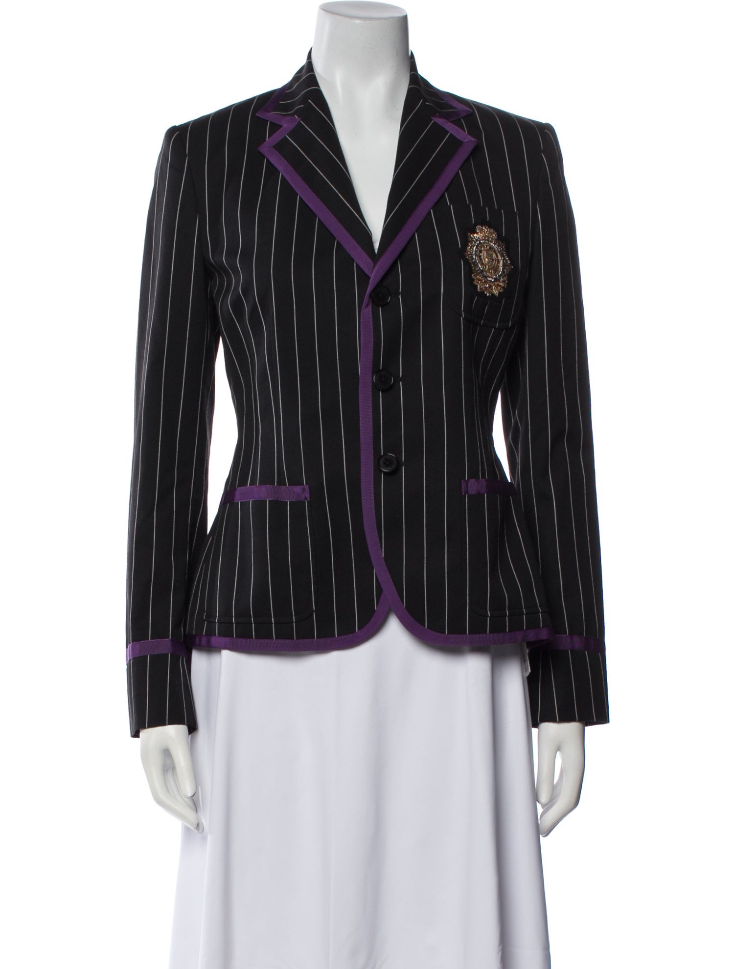 Ralph Lauren Wool Striped Blazer