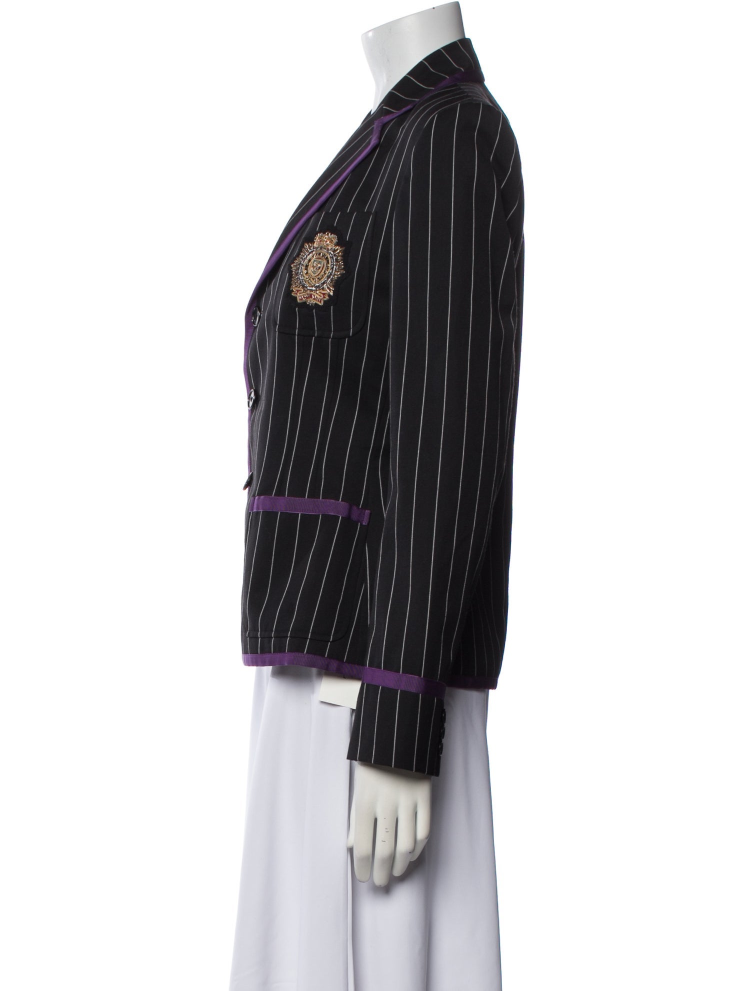 Ralph Lauren Wool Striped Blazer