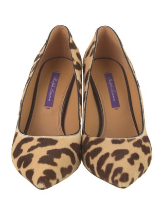 Ralph Lauren Ponyhair Animal Print Pumps