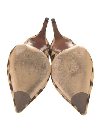 Ralph Lauren Ponyhair Animal Print Pumps