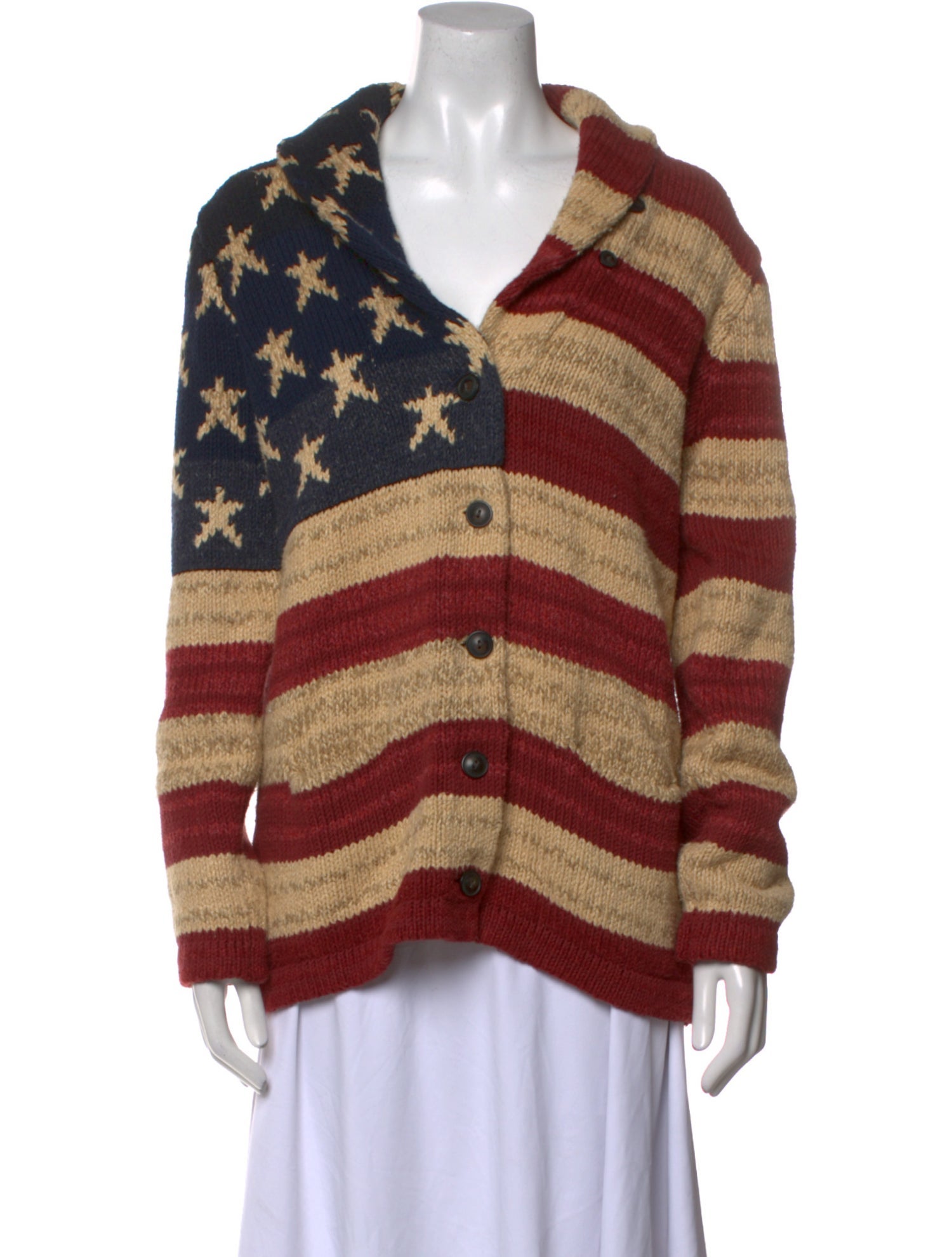 Ralph Lauren Denim & Supply Striped V-Neck Sweater