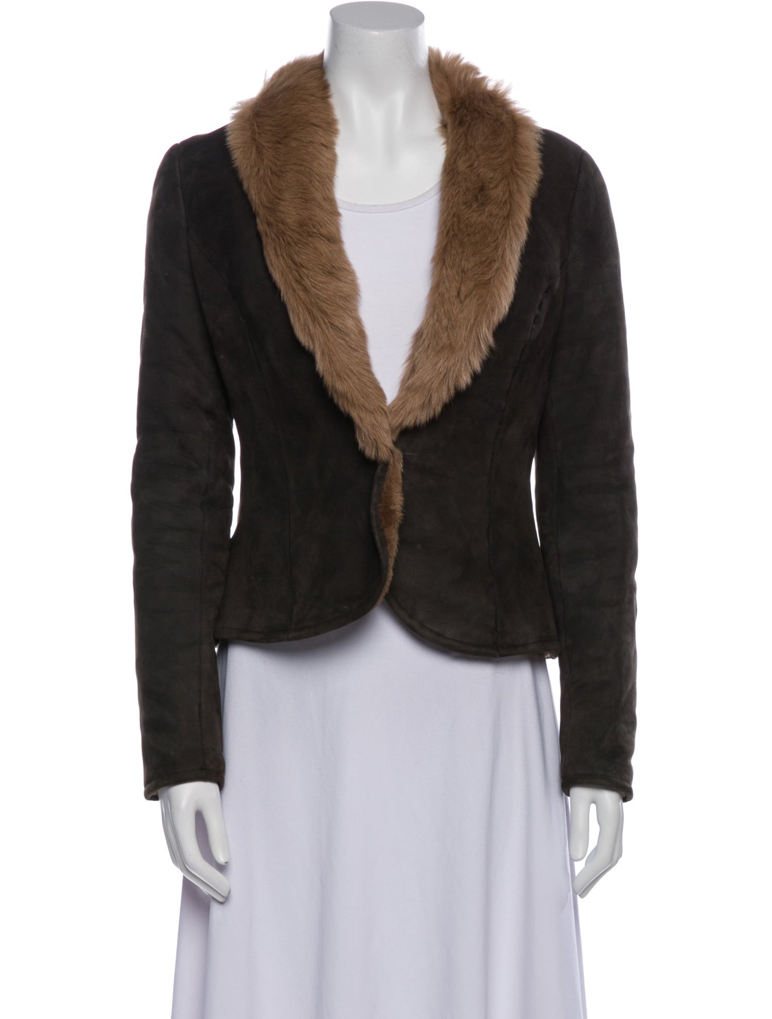 Ralph Lauren Collection Shearling Faux Fur Jacket