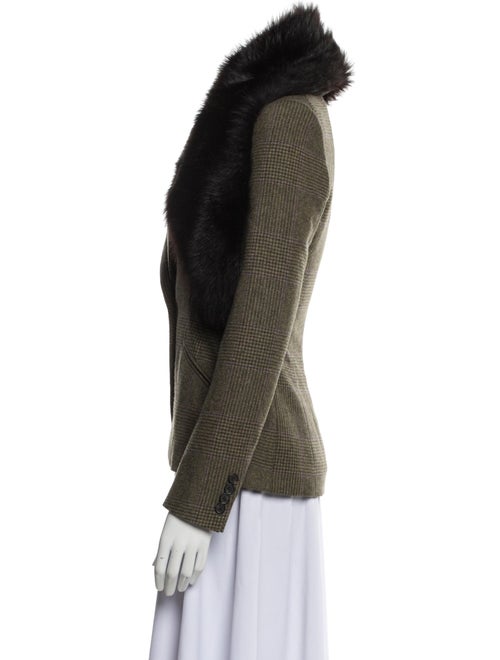 Ralph Lauren Wool Plaid Print Blazer