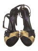 Ralph Lauren Suede Colorblock Pattern Sandals