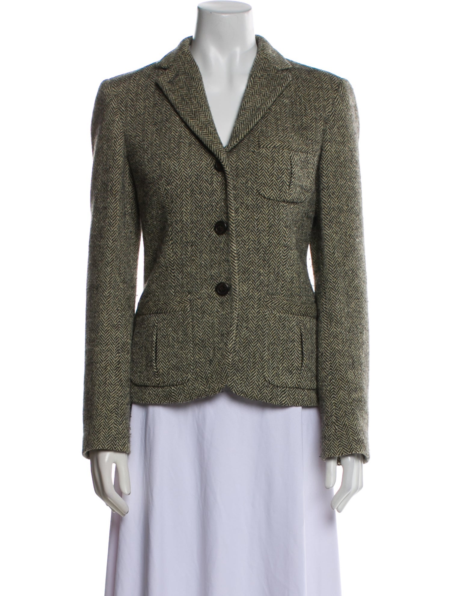 Ralph Lauren Wool Printed Blazer